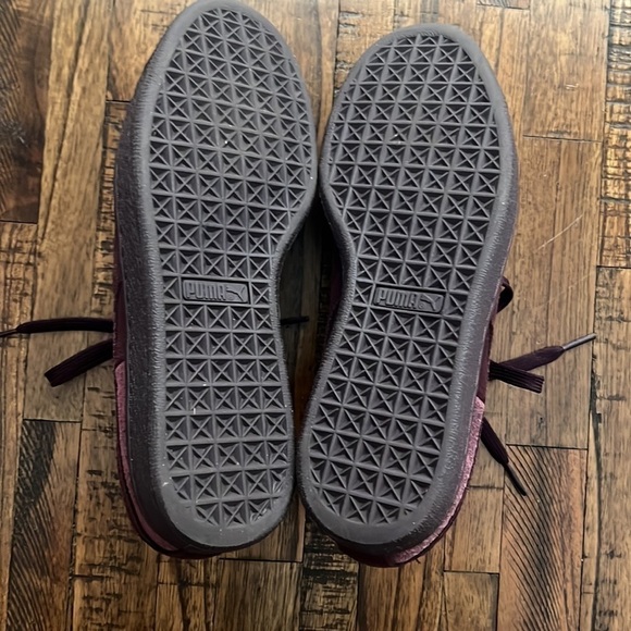 Puma Suede sneakers Classic Suede Embossed reptile detail plum purple unisex 6.5 - Picture 11 of 13